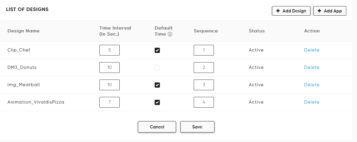 assign playlist to signage screen