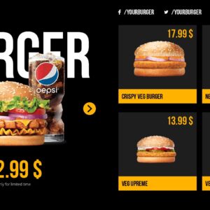 burger joint menu design idea
