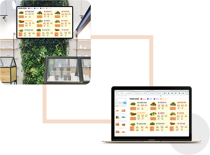 cannabis store menu templates