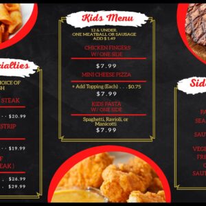 chicken menu free templates