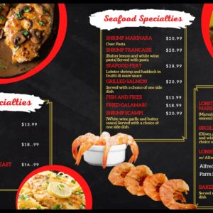 chicken special tv menu design