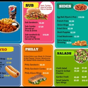 combo offer promotion menu