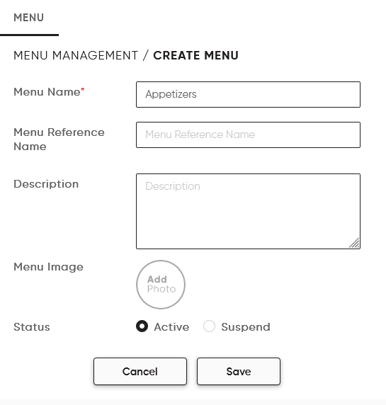 create your digital restaurant menu