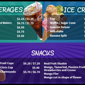 dessert menu template idea