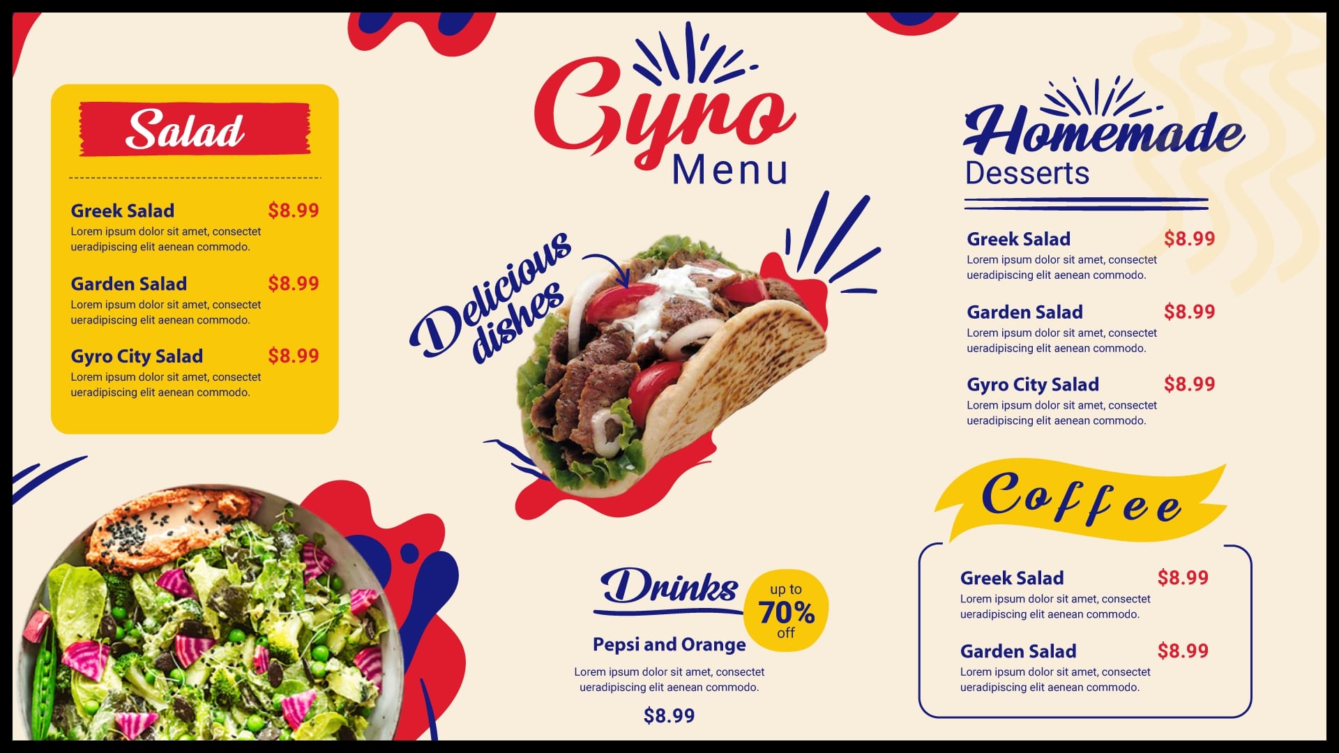 gyro cafe tv menu