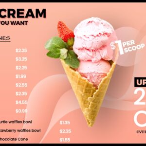 ice cream discount offer templates