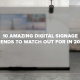 digital signage trend 2022