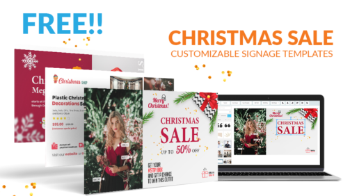 free retail store christmas marketing templates