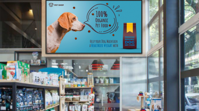 pet store digital signage