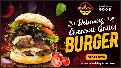 vivaldis usa burger offer on digital signage