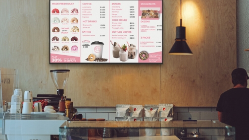 donuts digital menu boards