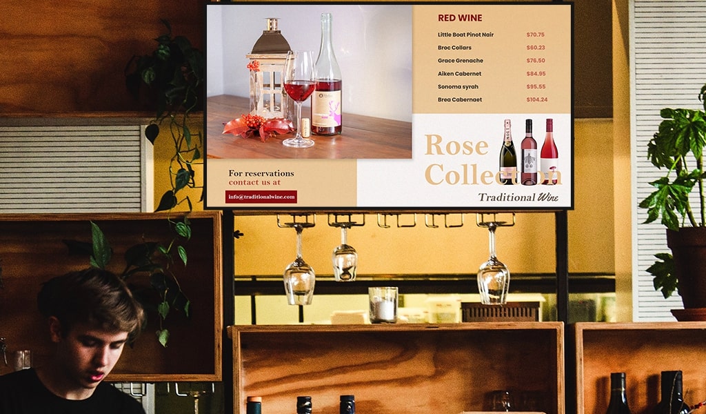 liquor store digital signage