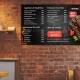 restaurant using bbq menu boards