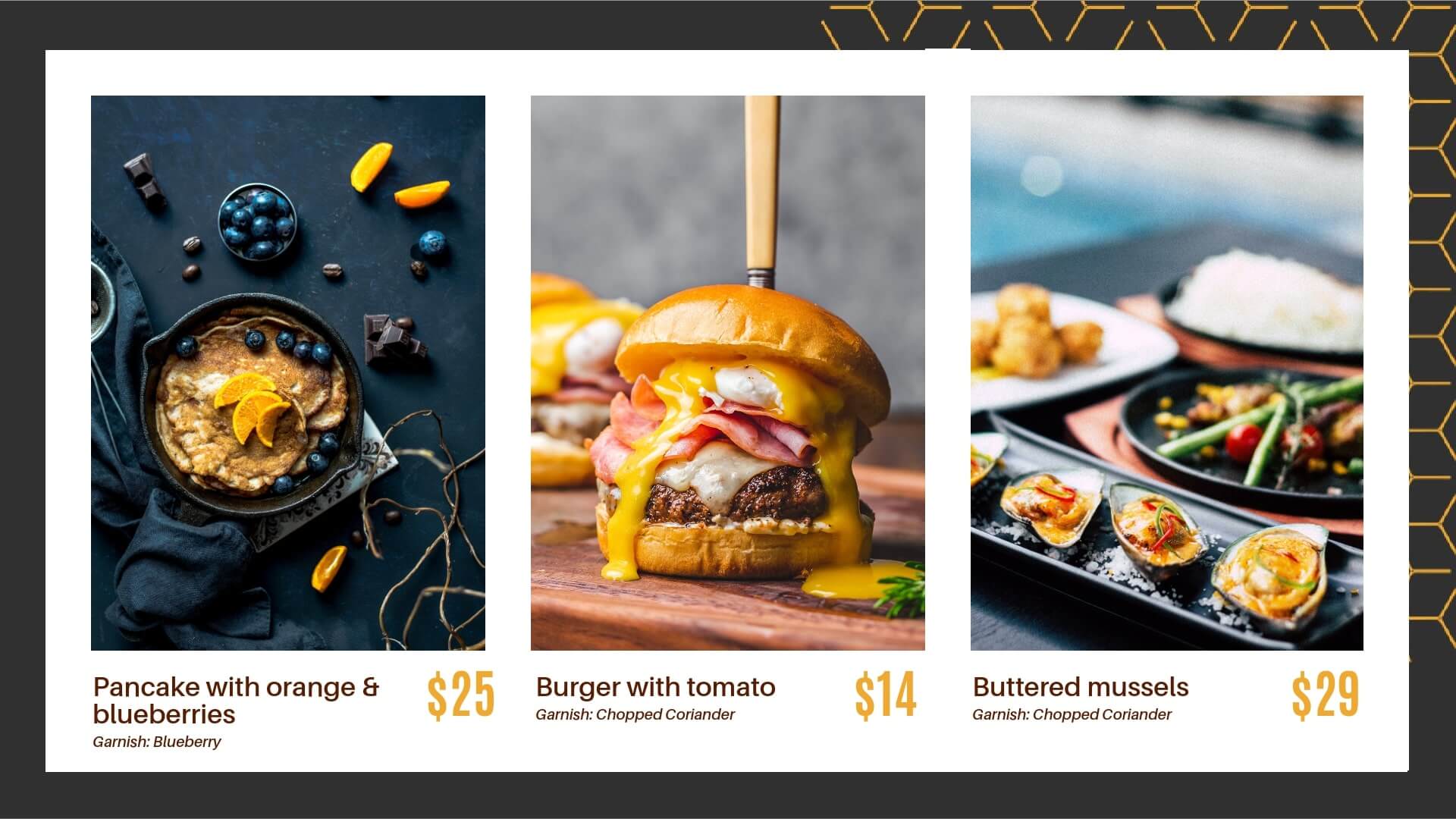 burger menu boards