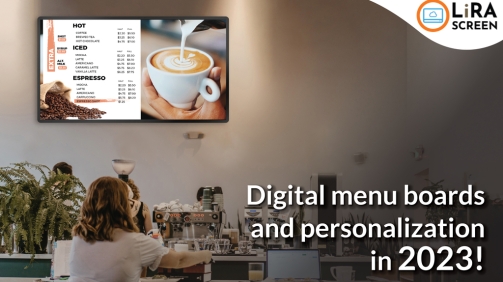 digital menu boards personalization