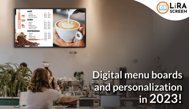 digital menu boards personalization