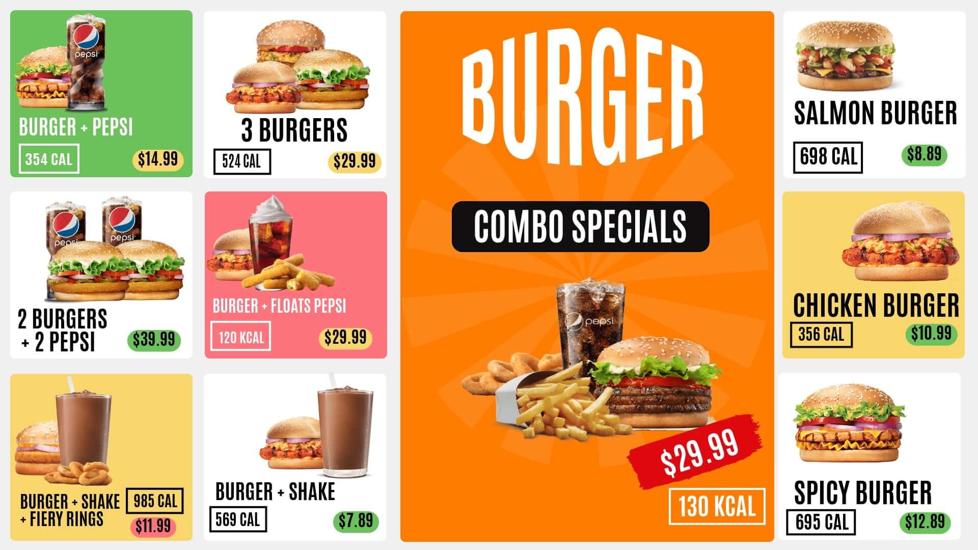 digital menu boards with nutritional information